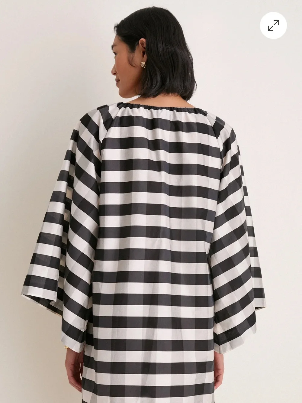 Tuckernuck Midnight Check Claudine Mini Caftan - Picture 8 of 8